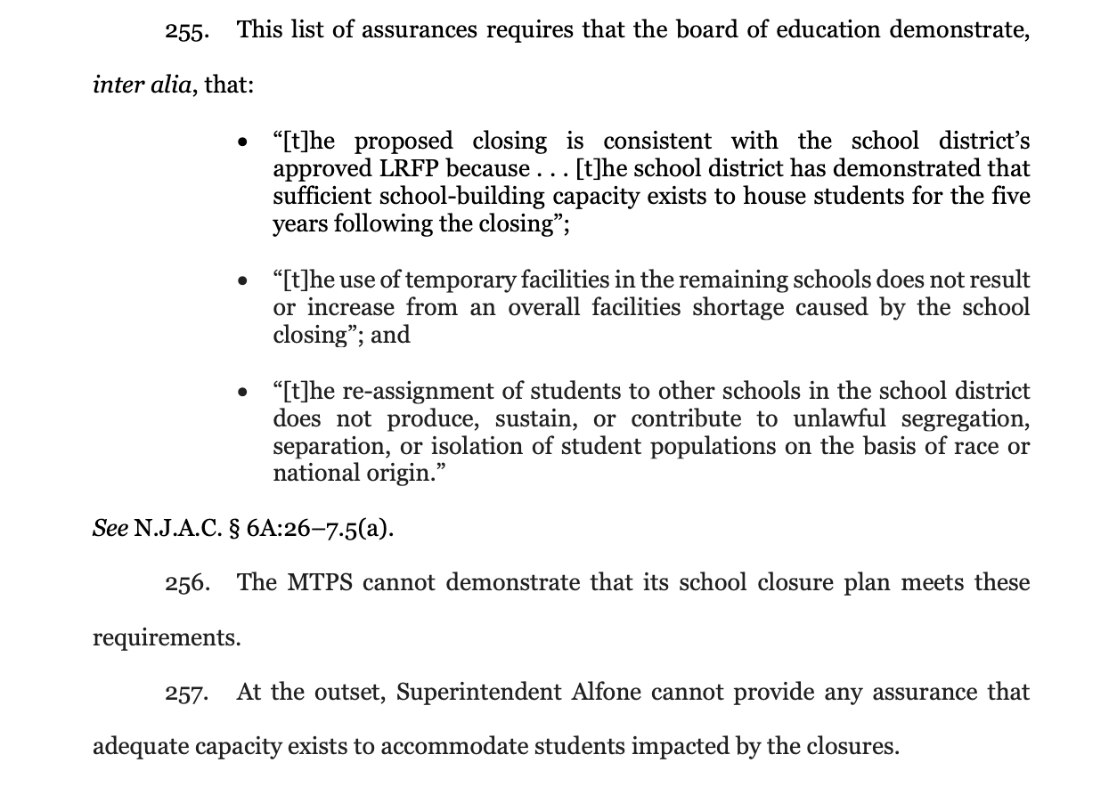 Figure 2. Petition excerpt alleging lack of assurances (¶¶253-256).